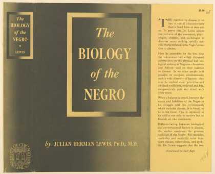 Dust Jackets - The biology of the Negro.