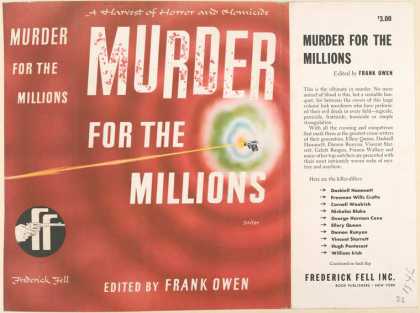 Dust Jackets - Murder for the millions.