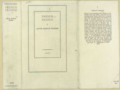 Dust Jackets - French France.