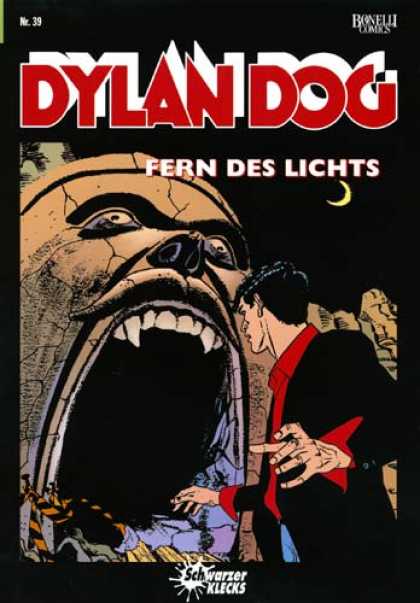 Dylan Dog 39 - Bonelli Comics - Giant Face - Teeth - Schwarzer Klecks - Man