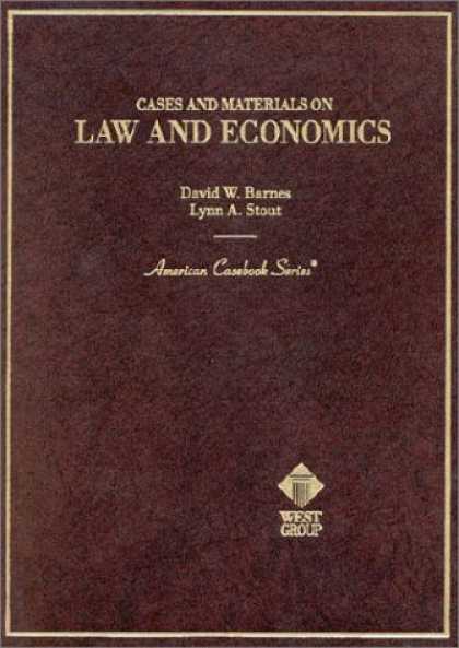 Economics Books - Barnes and Stout's Cases and Materials on Law and Economics (American Casebook S