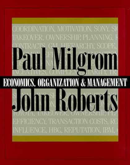 Economics Books - Economics, Organization and Management
