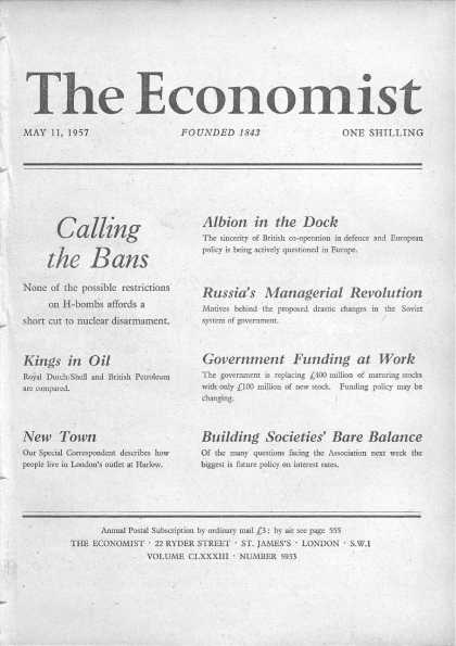 Economist - May 11, 1957
