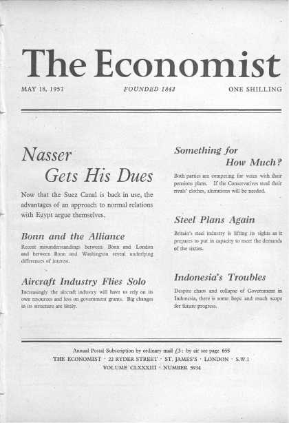 Economist - May 18, 1957
