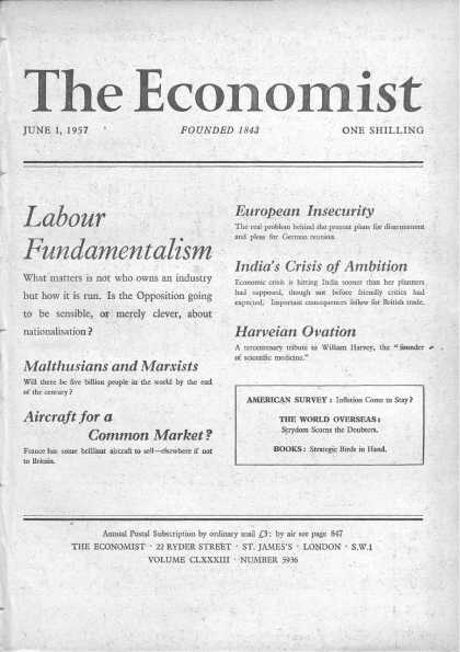 Economist - June 1, 1957