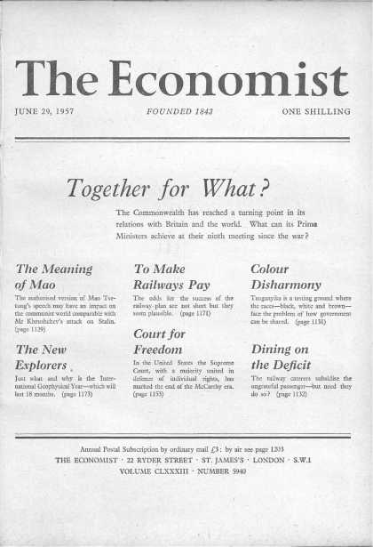 Economist - June 29, 1957