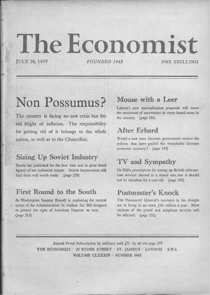 Economist - July 20, 1957
