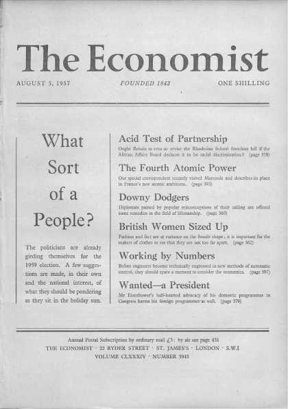 Economist - August 3, 1957