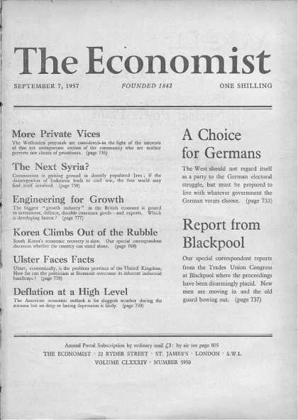 Economist - September 7, 1957