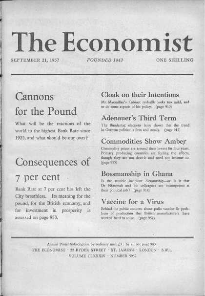Economist - September 21, 1957