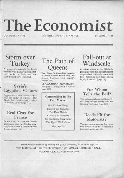 Economist - October 19, 1957