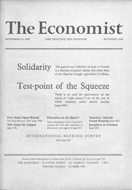 Economist - November 23, 1957