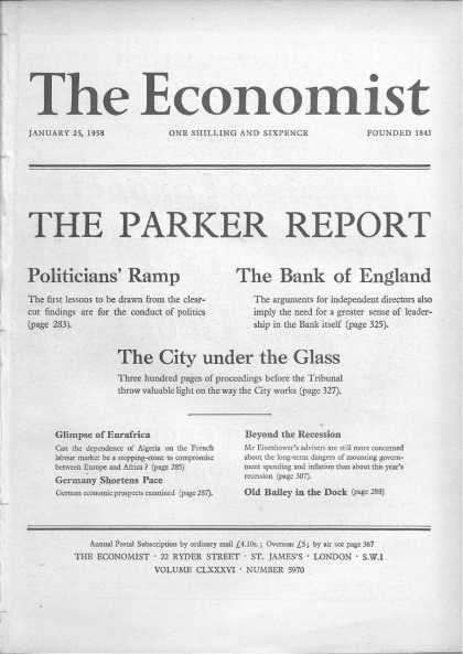 Economist - January 25, 1958