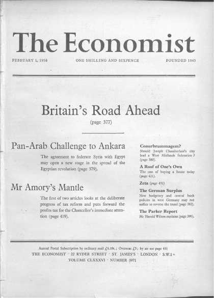 Economist - February 1, 1958