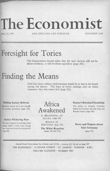 Economist - April 26, 1958