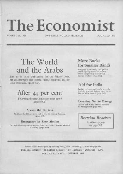 Economist - August 16, 1958