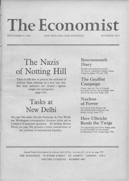 Economist - September 6, 1958