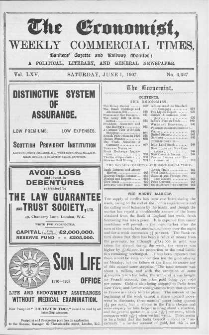 Economist - June 1, 1907