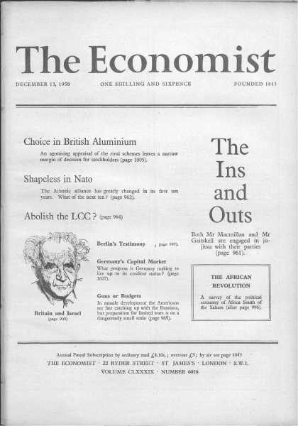Economist - December 13, 1958