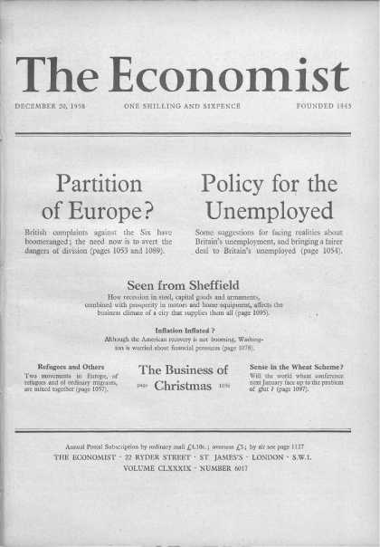 Economist - December 20, 1958