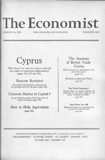 Economist - February 28, 1959