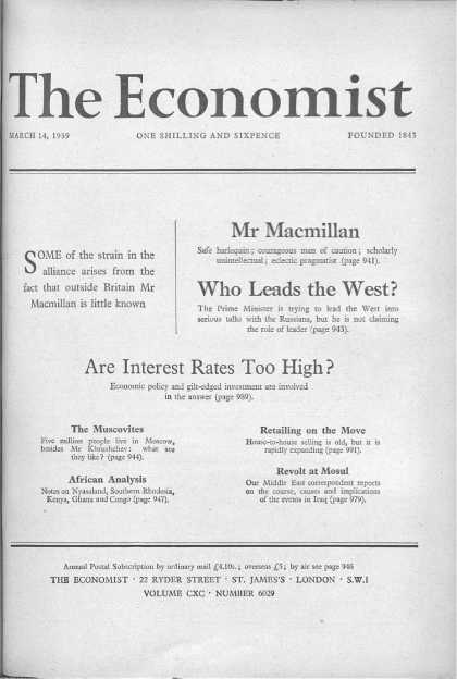 Economist - March 14, 1959