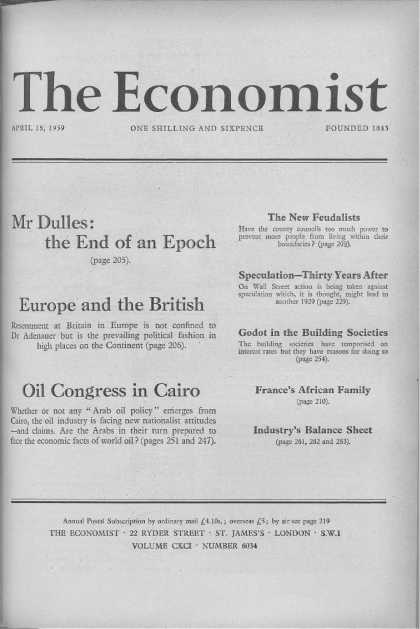 Economist - April 18, 1959