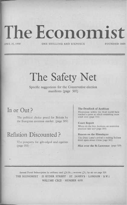 Economist - April 25, 1959
