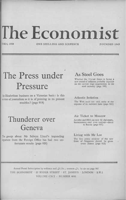 Economist - June 6, 1959