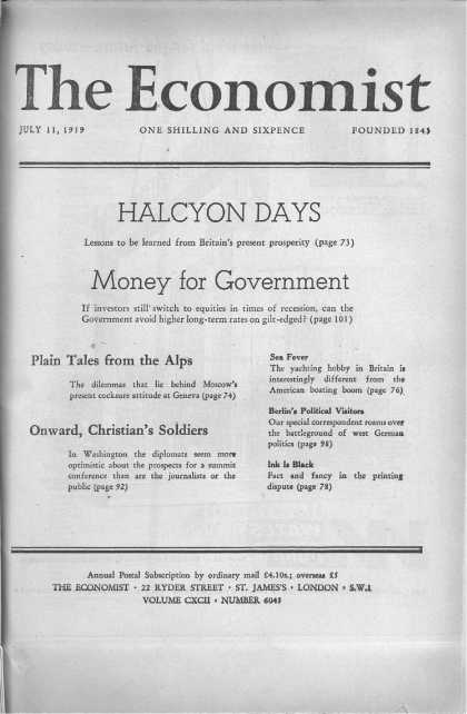 Economist - July 11, 1959