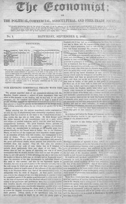 Economist - September 2, 1843