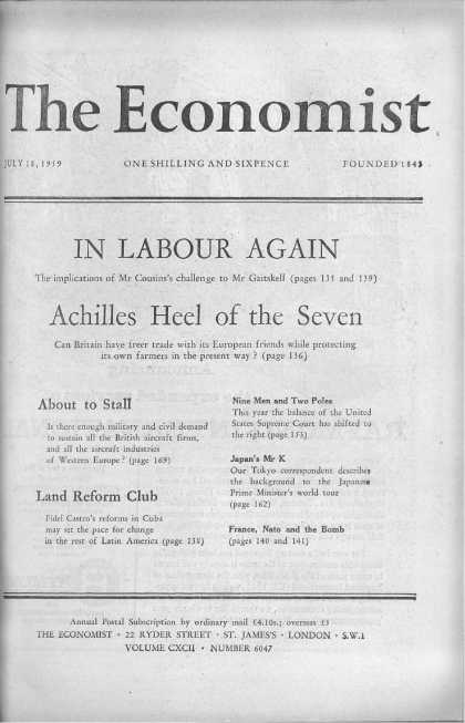 Economist - July 18, 1959
