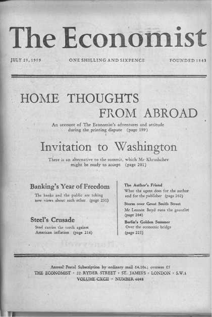 Economist - July 25, 1959