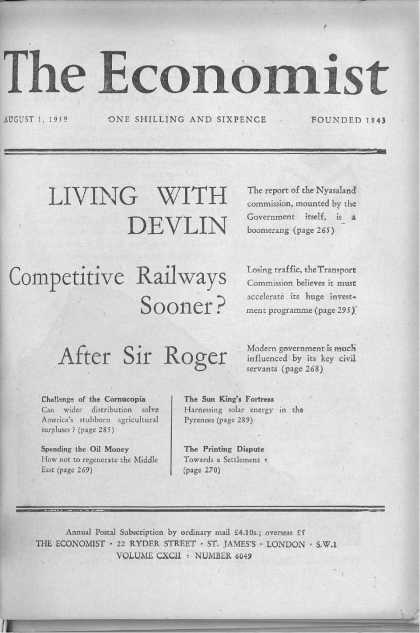 Economist - August 1, 1959