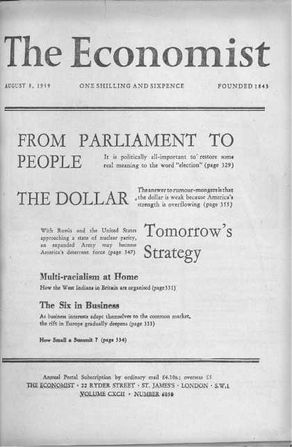 Economist - August 8, 1959