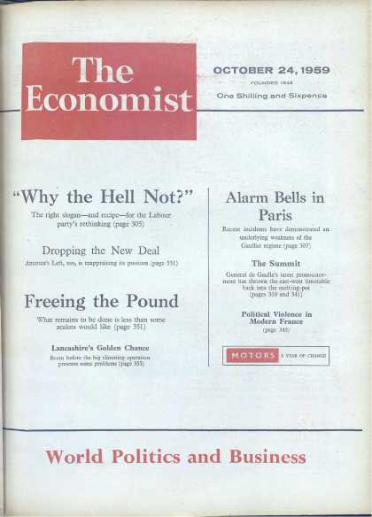 Economist - October 24, 1959