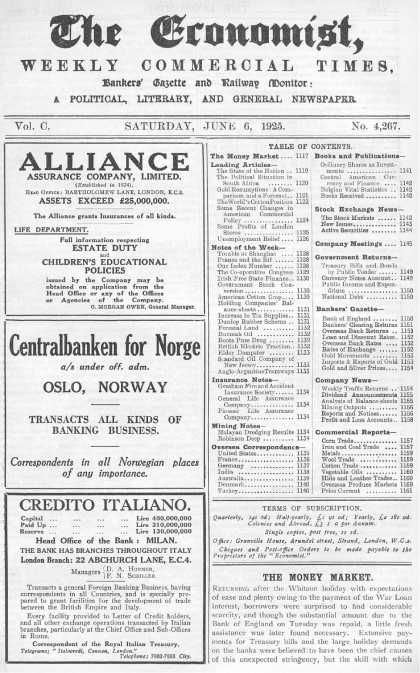 Economist - June 6, 1925
