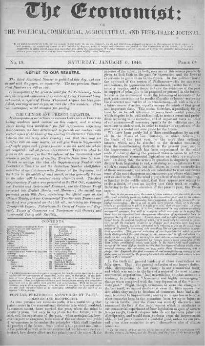 Economist - January 6, 1844