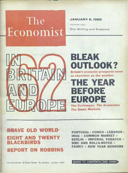Economist - January 6, 1962