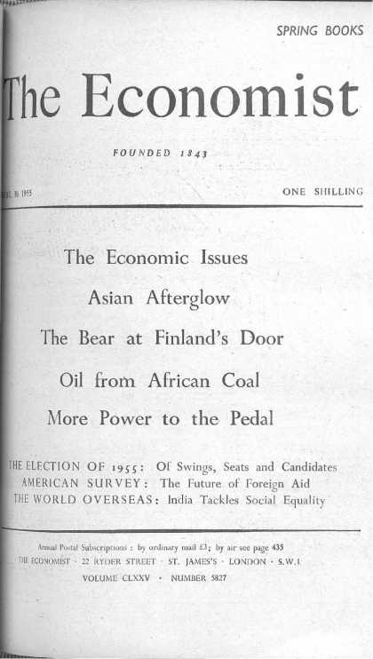 Economist - April 30, 1955