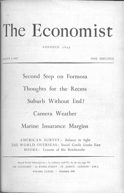 Economist - August 6, 1955