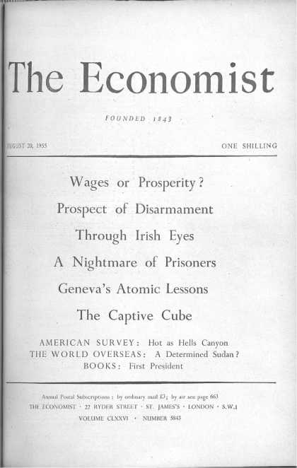 Economist - August 20, 1955