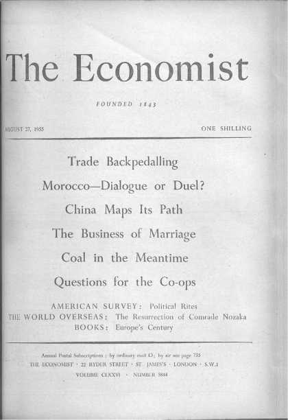 Economist - August 27, 1955