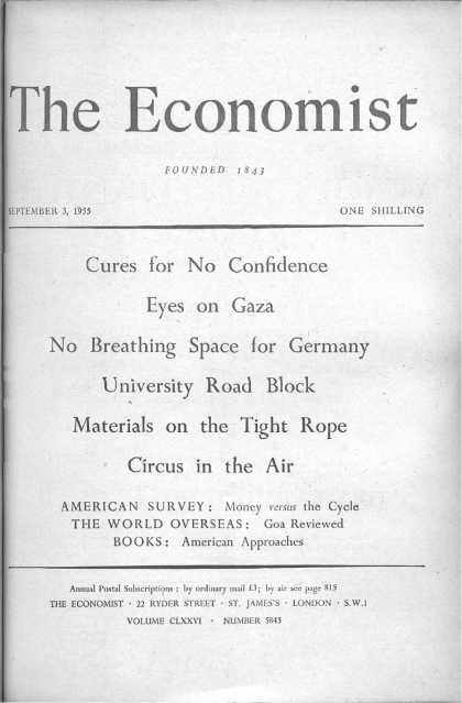 Economist - September 3, 1955