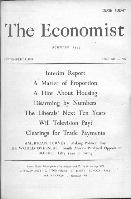 Economist - September 24, 1955