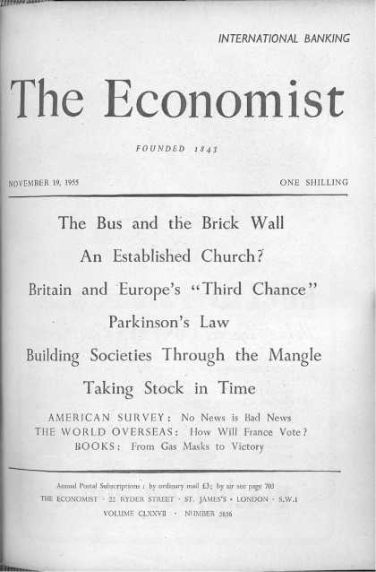 Economist - November 19, 1955