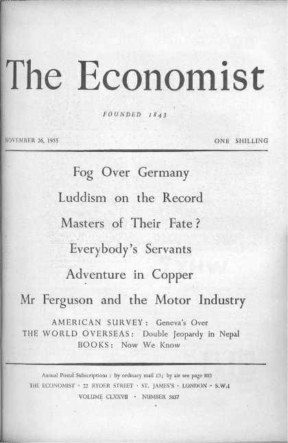 Economist - November 26, 1955