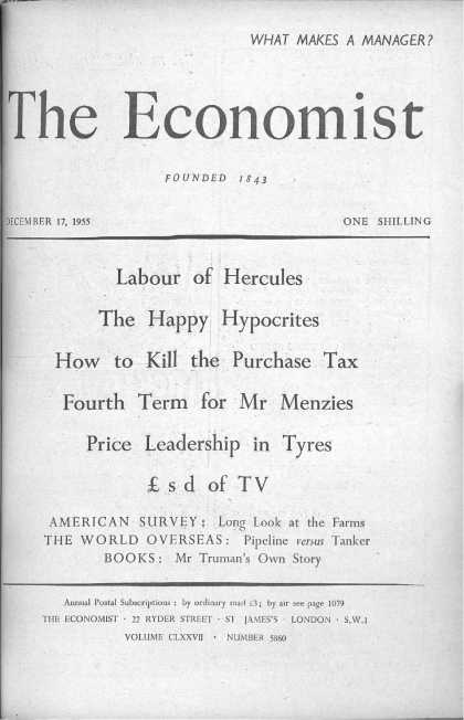 Economist - December 17, 1955