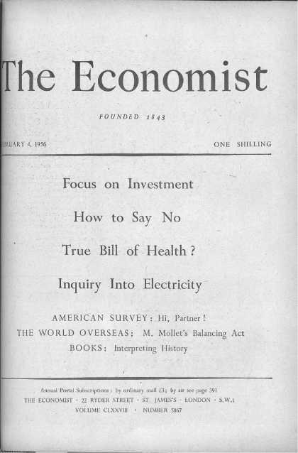 Economist - February 4, 1956
