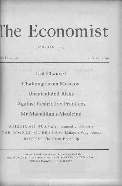 Economist - February 25, 1956